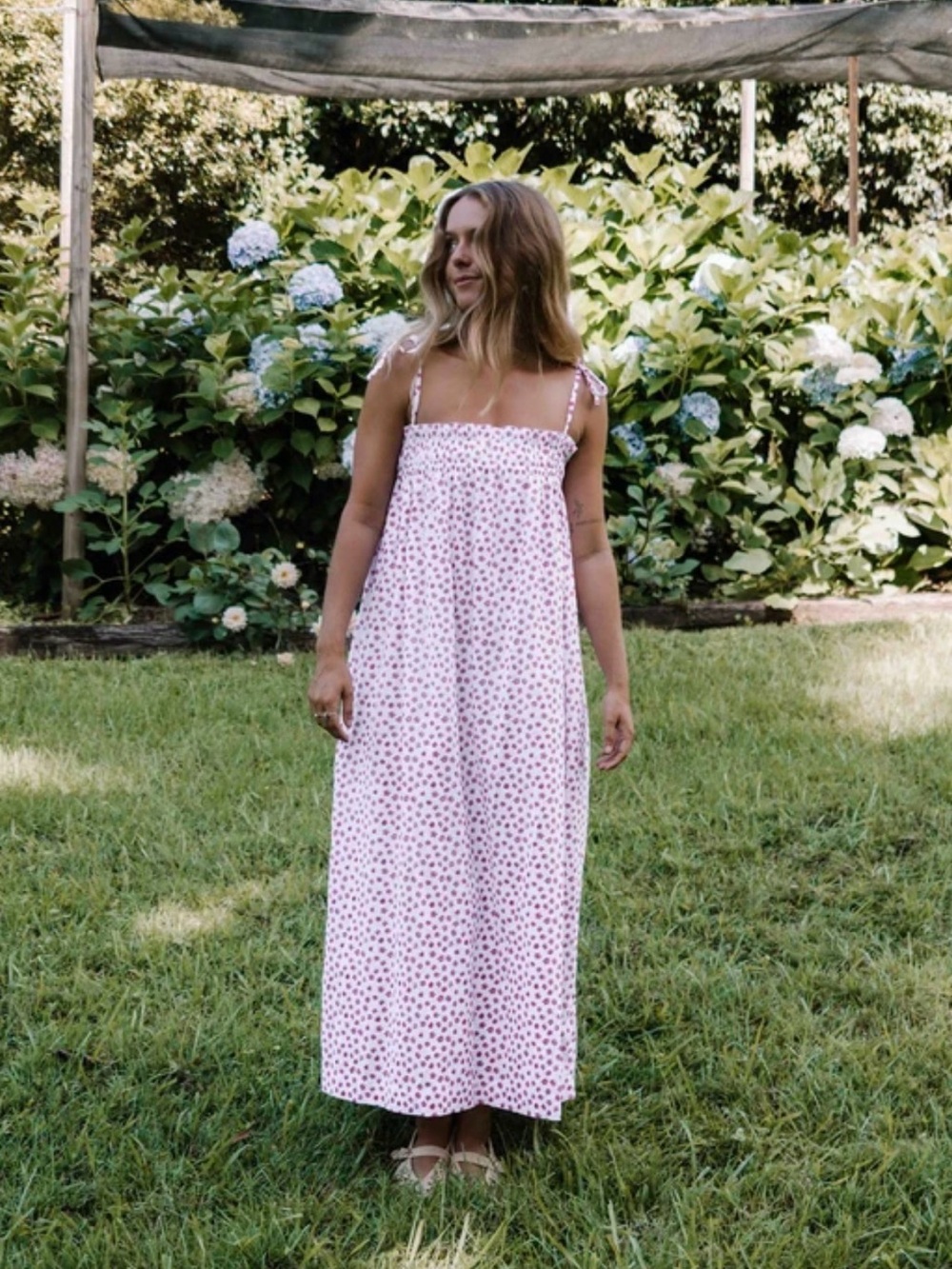 Hall store posey magenta floral dress